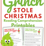 Grinch Reading Comprehension Worksheets For Early And Upper For How The Grinch Stole Christmas Worksheets