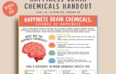 Happiness Brain Chemicals Handout For Kids, Teens &amp; Adults within A Lonely Christmas Chemistry Worksheets Answers