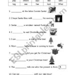Helper Word Christmas Fill In The Blank   Esl Worksheetsecily Inside Christmas Fill In The Blank Worksheets