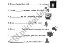 Helper Word Christmas Fill-In-The-Blank – Esl Worksheetsecily inside Christmas Fill in the Blank Worksheets