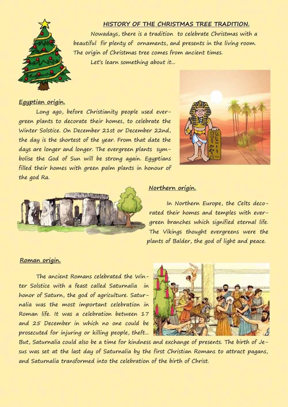 History Of Christmas Tree Worksheet - Worksheets Library inside Christmas Social Studies Worksheets