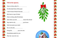 Holiday Christmas Carol Lyric Gap Fi…: English Esl Worksheets Pdf within Christmas Song Lyrics Worksheets