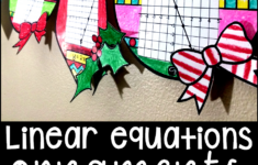Holiday Math with regard to Solving Linear Systems by Graphing Christmas Worksheets Answers