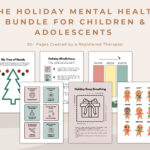 Holiday Mental Health Activities: Christmas Counseling Worksheets Within Christmas Mental Health Worksheets