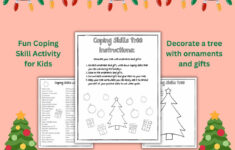 Holiday Print | Coping Skills Worksheet | Coping Skills Tree regarding Coping Skills Christmas Counseling Worksheets