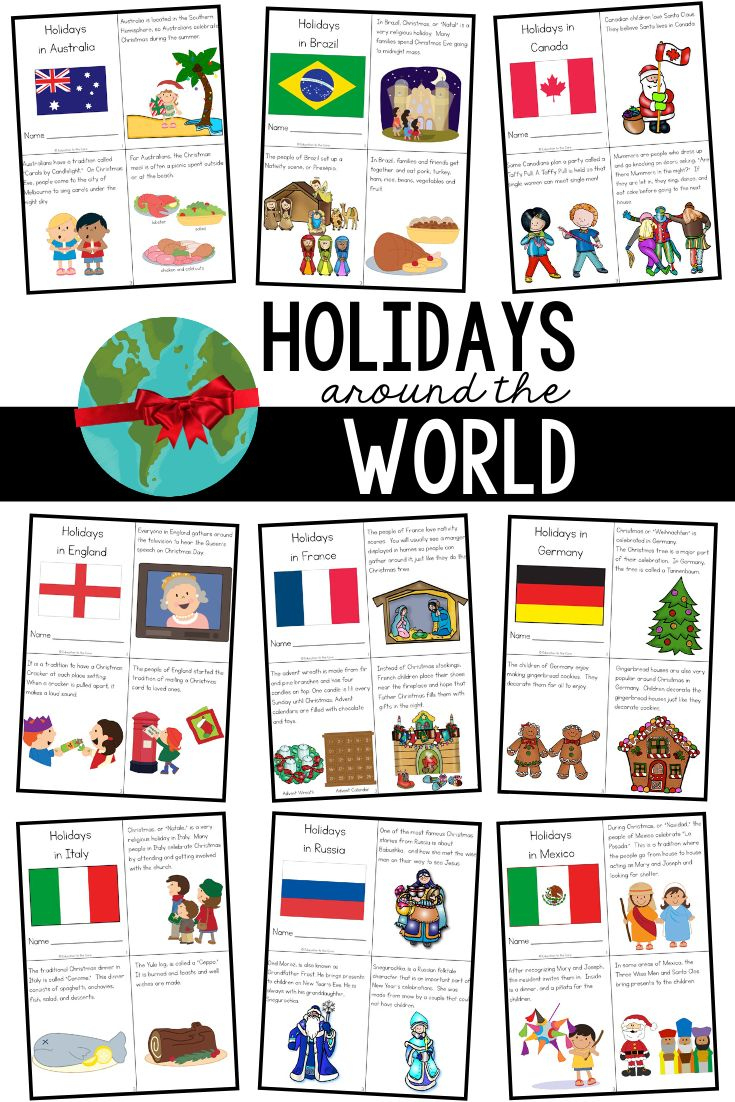 Holidays Around The World pertaining to Christmas Celebrations Around The World Worksheets