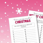 How Many Words Can You Make From Christmas   Worksheet For How Many Words Can You Make Out Of Christmas Worksheets