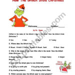 How The Grinch Stole Christma   Esl Worksheetajarnglyn Regarding How The Grinch Stole Christmas Worksheets Kindergarten