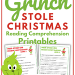 How The Grinch Stole Christmas Lesson Plans Author: Dr. Seuss With Regard To How The Grinch Stole Christmas Worksheets Kindergarten