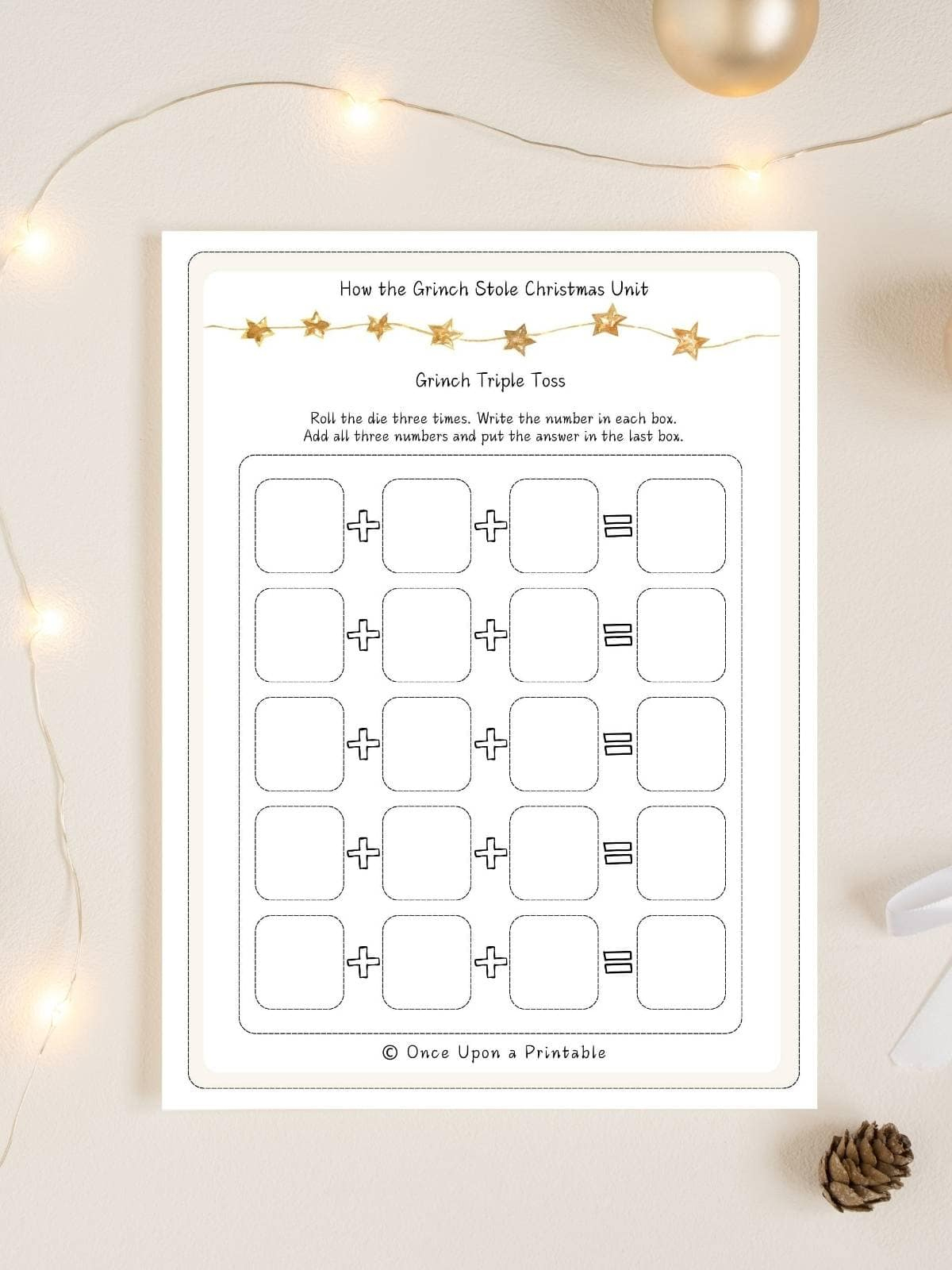 How The Grinch Stole Christmas Worksheets (Free Printables) - Once in How the Grinch Stole Christmas Worksheets Kindergarten