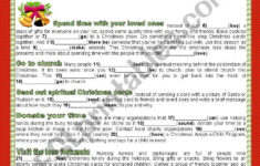 How To Capture The True Spirit Of Christmas - Esl Worksheet regarding Got the Christmas Spirit Worksheets