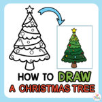 How To Draw A Christmas Tree   Fun With Mama Throughout Christmas Tree Guidance Worksheets