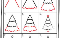 How To Draw A Christmas Tree – Fun With Mama with regard to Christmas Tree Guidance Worksheets