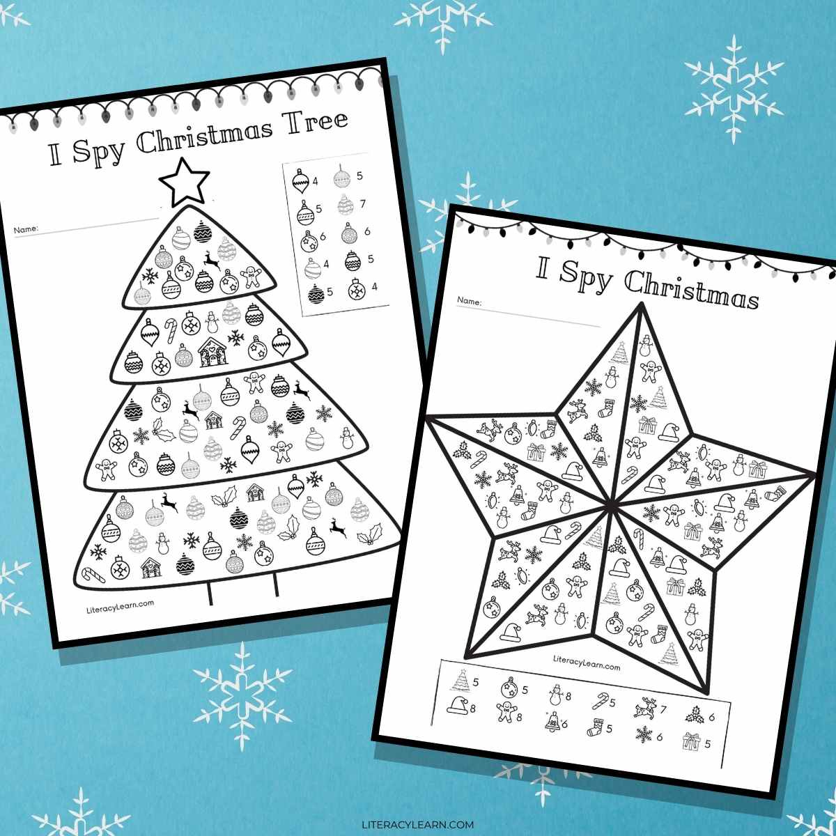 I Spy Christmas - Free Printables! - Literacy Learn intended for Free Printable I Spy Christmas Worksheets