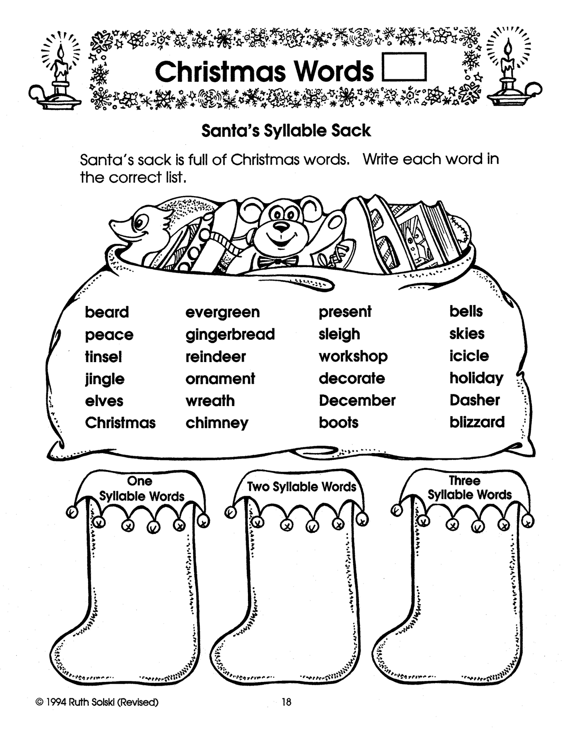Its Christmas Time Grade 3 - Worksheets Library pertaining to Christmas Worksheets 3rd Grade
