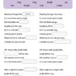 Jingle Bells Worksheet   Fill In The Blanks   Super Simple With Christmas Fill In The Blank Worksheets