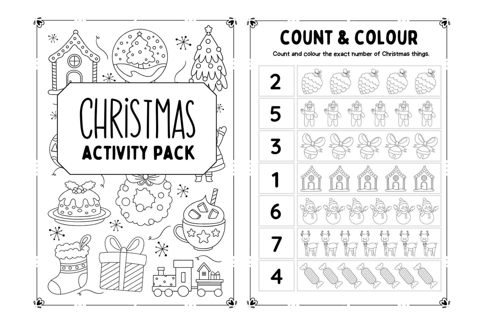 Kids&amp;#039; Christmas Activities: Free Printable Activity Booklet throughout Children&amp;#039;S Christmas Worksheets Printable