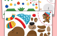 Kostenlose Schablonen Zur Erstellung Von Weihnachtsdekorationen for Printable Christmas Cut and Paste Worksheets