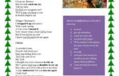 Last Christmas - Song Worksheet Son…: English Esl Worksheets Pdf &amp; Doc in Christmas Song Lyrics Worksheets