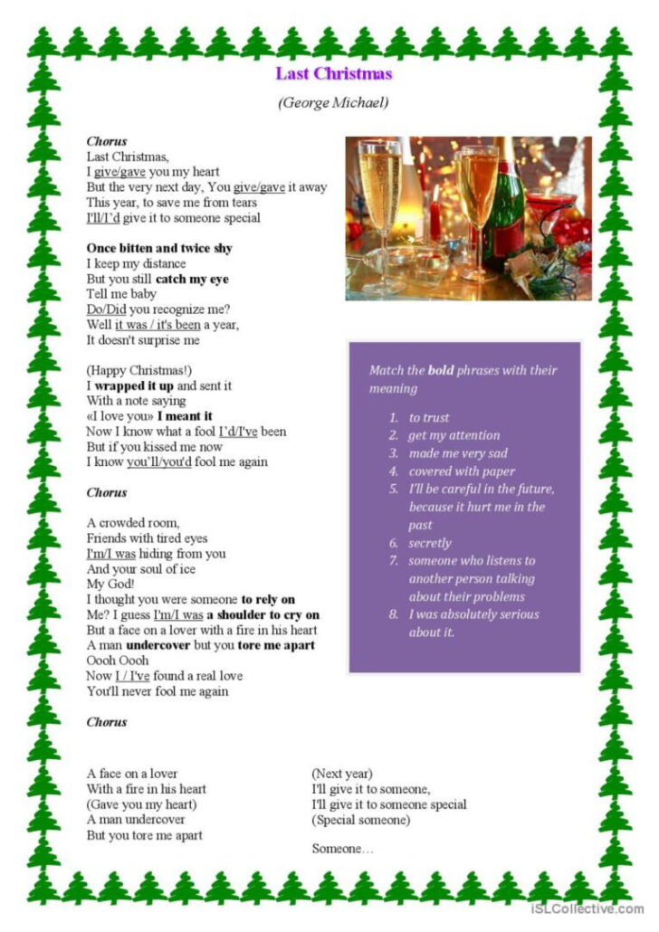 Christmas Song Picture Worksheets Christmas Song Picture Worksheets