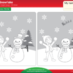 Little Snowflake Worksheet   Find The Differences   Super Simple In Spot The Difference Christmas Worksheets