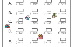 Long Division Worksheets throughout Long Division Christmas Worksheets