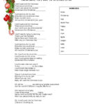Mariah Carey   All I Want For Christmas Is You Worksheet For All I Want For Christmas Is You Worksheets