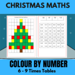Mash > Christmas > Christmas Maths Colournumber Within Christmas Times Tables Worksheets