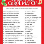 Match The Christmas Carol Game (Free Printable!)   Play Party Plan With Regard To First Letter Of Christmas Carols Worksheets