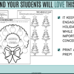 Math And Language Arts Holiday Christmas Practice Worksheets And Intended For Free Printable Christmas Language Arts Worksheets