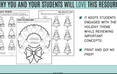Math And Language Arts Holiday Christmas Practice Worksheets And intended for Free Printable Christmas Language Arts Worksheets
