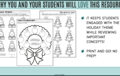 Math And Language Arts Holiday Christmas Practice Worksheets And regarding Language Arts Christmas Worksheets