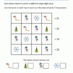 Math Christmas Activities 4Th Grade With Free Christmas Worksheets For 4Th Grade