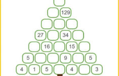 Math Christmas Tree Puzzle Online + Worksheets 🎄 within Christmas Tree Math Worksheets