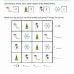Math Christmas Worksheets First Grade Regarding Christmas Worksheets For 1St Graders