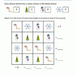 Math Christmas Worksheets First Grade With 1St Grade Christmas Math Worksheets Free
