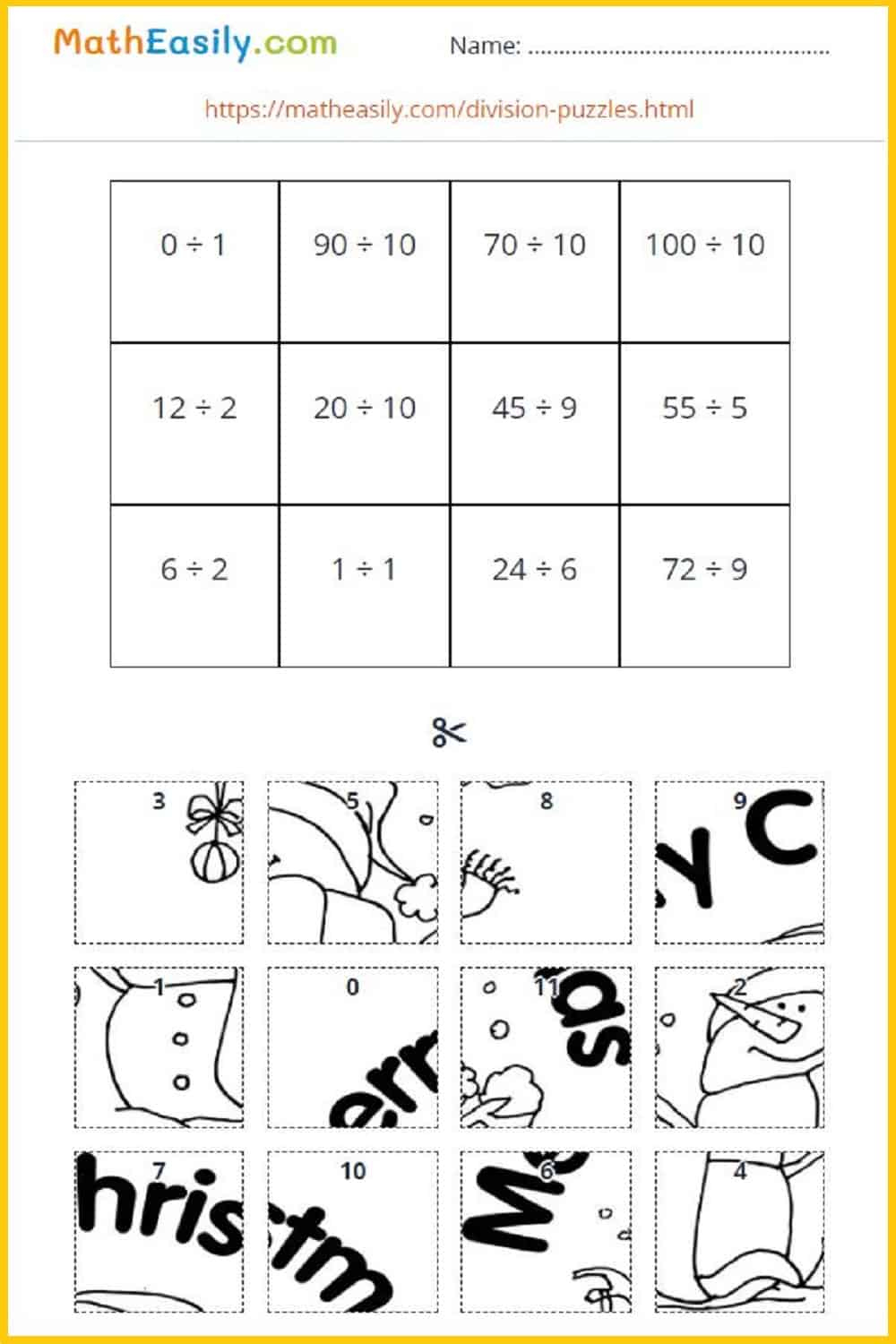 Math Christmas Worksheets Pdf | Free Download 🎄 inside Free Christmas Division Worksheets