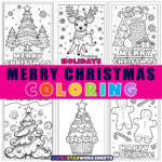 Merry Christmas Coloring Pages (Free Printables)   Superstar For Merry Christmas Coloring Worksheets