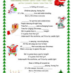 Merry Christmas Everyone Song Song A…: English Esl Worksheets Pdf In Christmas Song Picture Worksheets