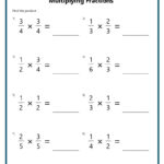 Multiplying Fractions Worksheets Intended For Multiplying Fractions Christmas Worksheets
