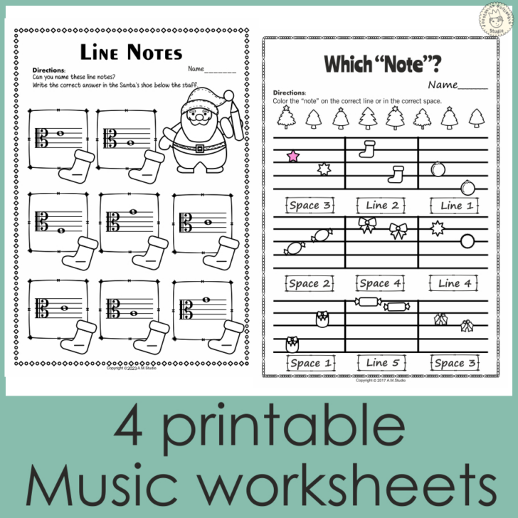 Christmas Music Worksheets Christmas Music Worksheets