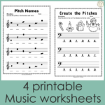 Music Worksheets For Christmas {Weekly Freebies} With Free Christmas Music Worksheets