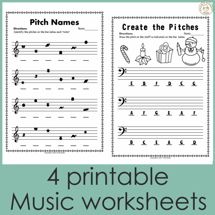Free Christmas Music Worksheets Free Christmas Music Worksheets