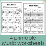 Music Worksheets For Christmas {Weekly Freebies} With Free Christmas Music Worksheets