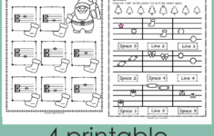 Music Worksheets For Christmas {Weekly Freebies} within Christmas Music Worksheets Free