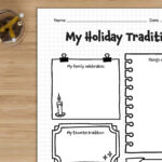 My Holiday Traditions Worksheet: Invite Kids To Write And Share In My Christmas Traditions Worksheets