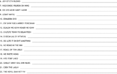 Name That "Christmas" Tune Word Scramble - Wordmint throughout Name That Tune Christmas Songs Worksheets