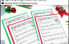 Name That Tune Christmas Music Worksheets In Treble And Bass Clef inside Christmas Music Name That Song Worksheets