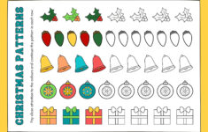 Page 13 – Free, Editable Christmas Worksheet Templates | Canva throughout Christmas Pattern Worksheets For Kindergarten