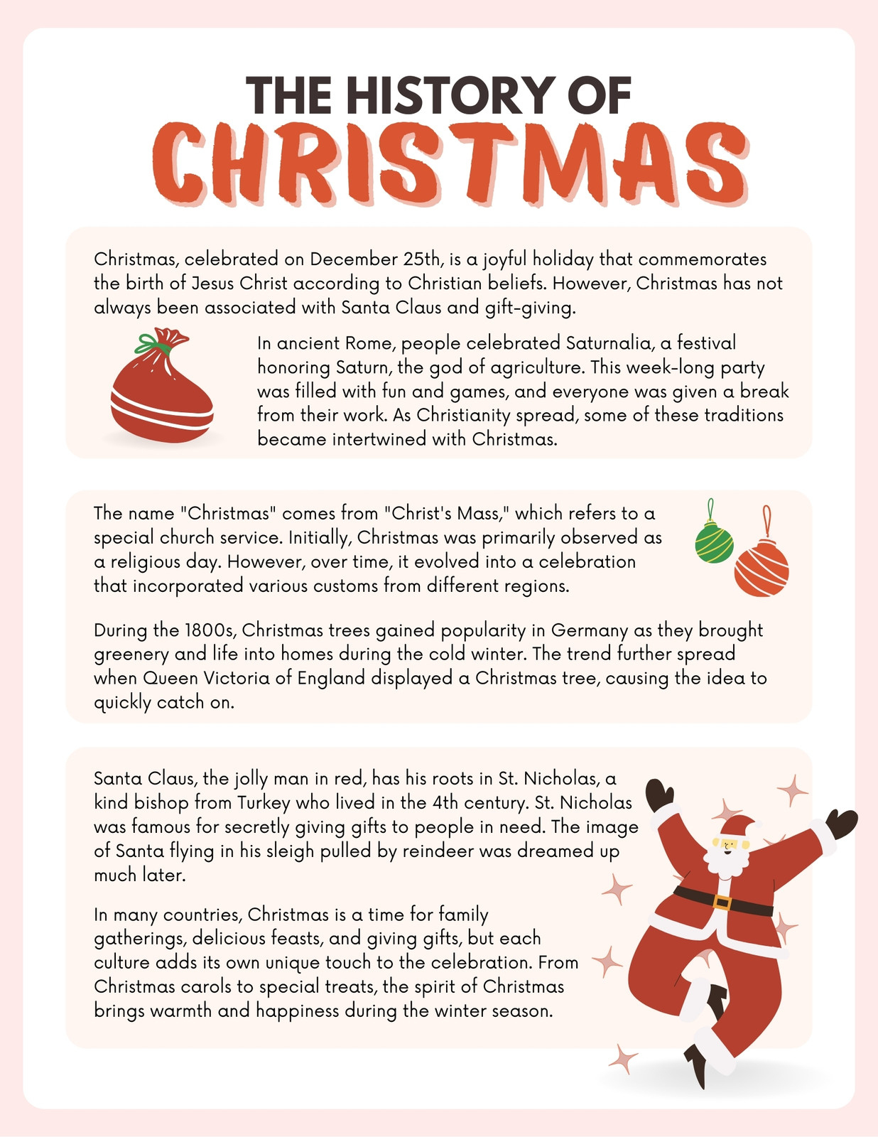 Page 2 - Customize 917+ Christmas Worksheet Templates Online in The History of Christmas Worksheets